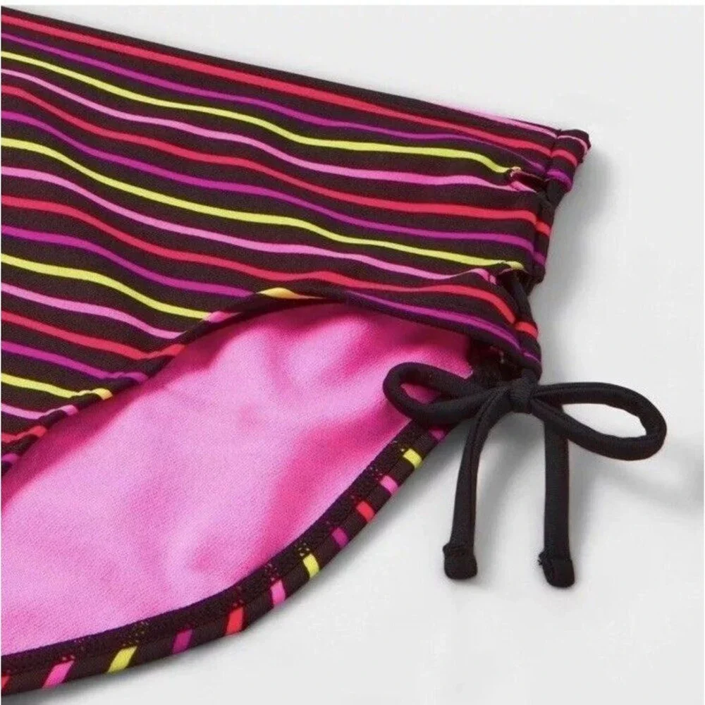 Art class Girls' Bikini  Top Set 2 Pc Striped Size XS (4/5)  Multicolor